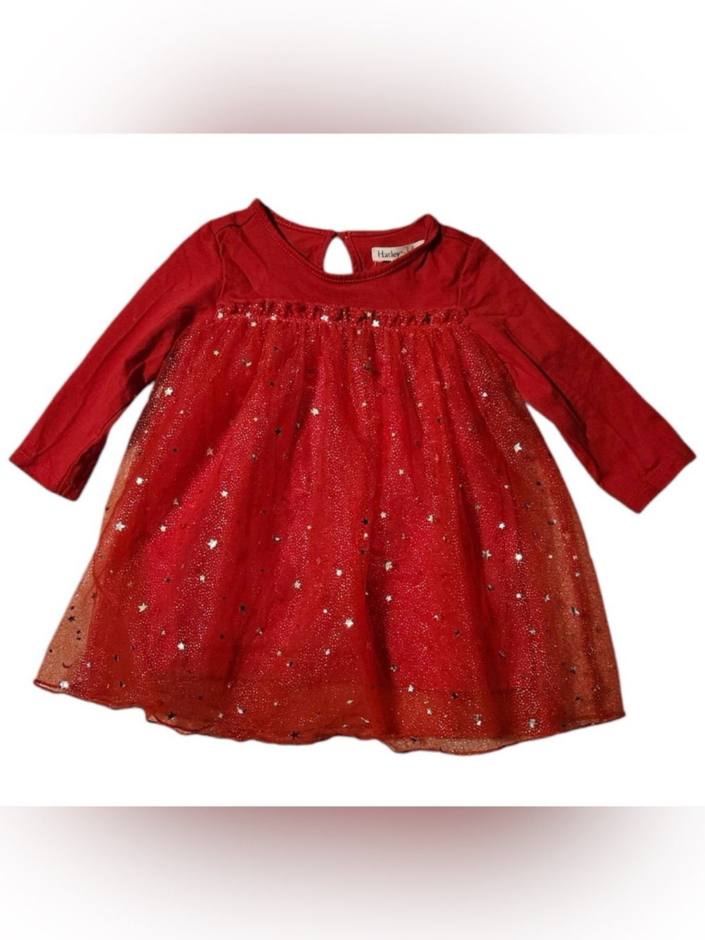 Hatley Red Star Glitter Tulle Dress